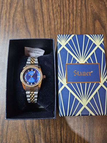 New stauer womans watch blue - stauer,