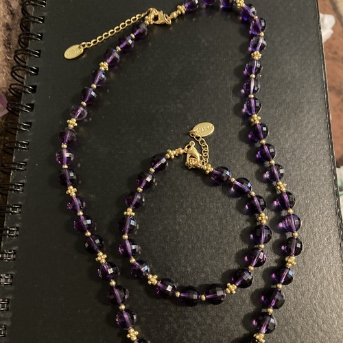 Stauer purple faceted - "stauer",