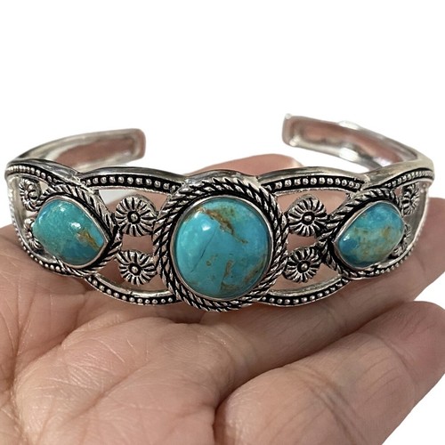 Stauer triple turquoise cuff - stauer,