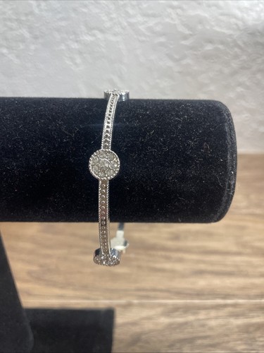 Stauer triplet bangle rhodium - stauer,
